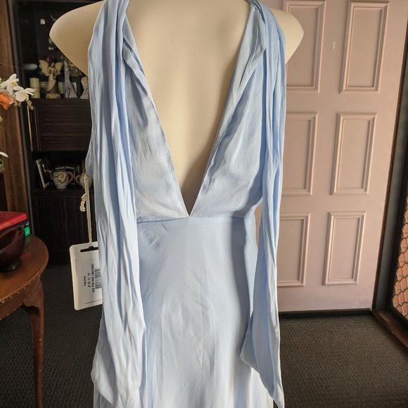 NWT SCARF NECK BACKLESS DRESS  SIZE 10 - Picture 8 of 12